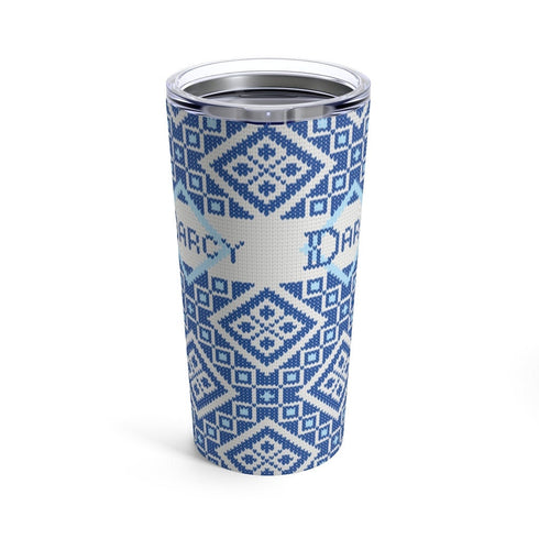 Fair Isle Diamonds Knitting Tumbler